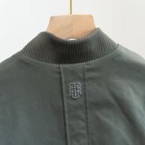  Áo khoác khaki 2 lớp chần bông cổ bomber thêu logo mặt sau GWCJ503 