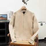  Áo khoác khaki 2 lớp chần bông cổ bomber thêu logo mặt sau GWCJ503 