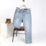  Quần Jeans basic regularfit thêu logo GABJ902 