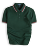 Áo polo trơn bo kẻ in logo Horse ngực GSTP869