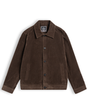  Áo khoác da lộn basic cổ bẻ cúc khắc logo GWCL501 