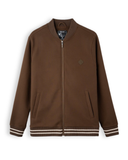  Áo Khoác nỉ vải hiệu ứng đáp logo Horse cao su FWCS004 