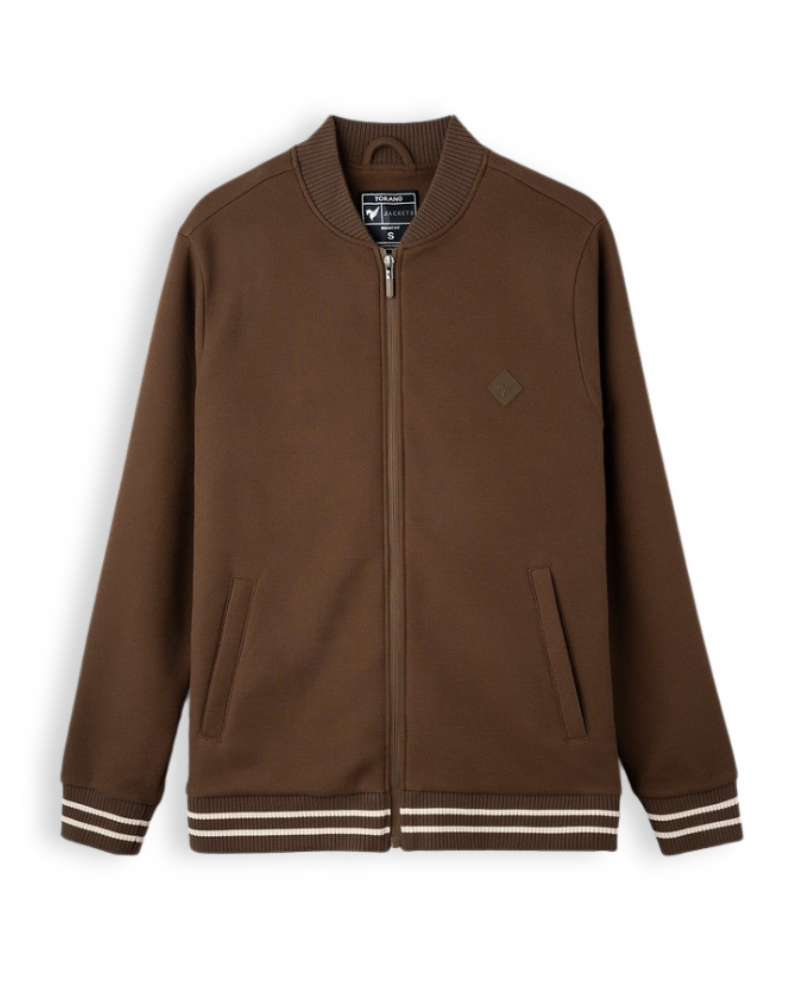  Áo Khoác nỉ vải hiệu ứng đáp logo Horse cao su FWCS004 