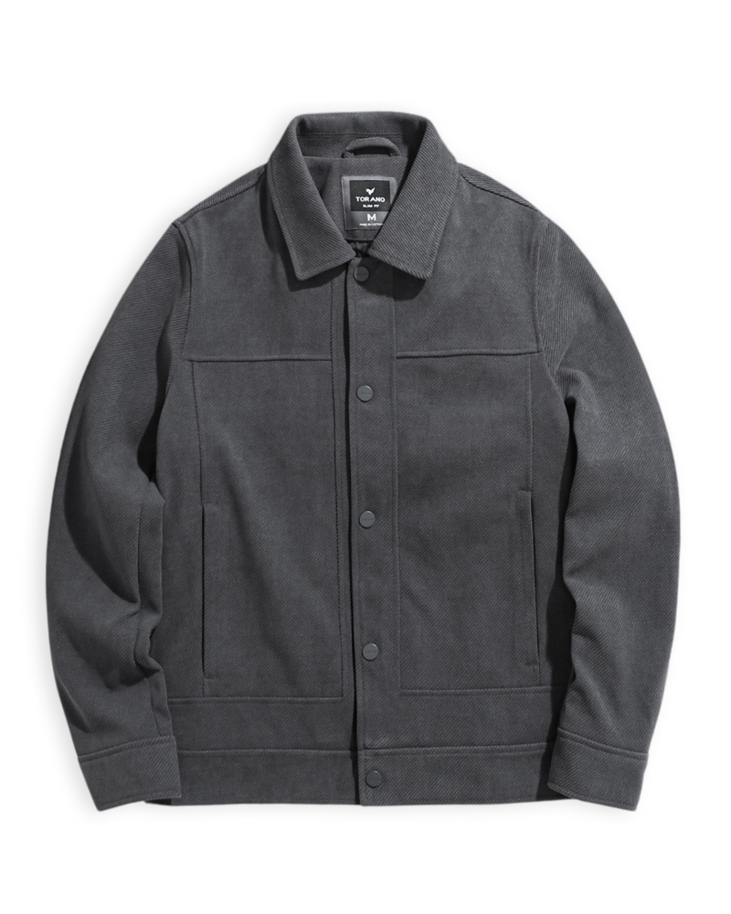  Áo khoác nhung tăm cổ bẻ GWCV502 