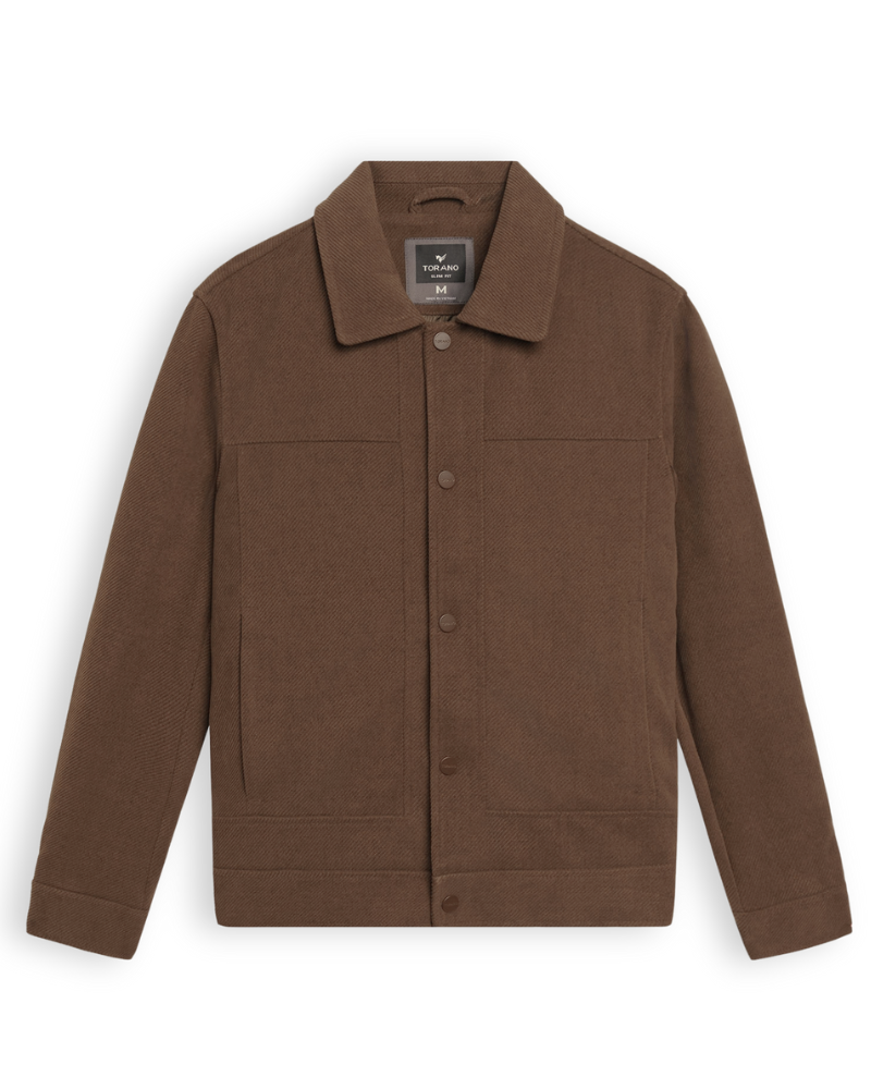  Áo khoác nhung tăm cổ bẻ GWCV502 