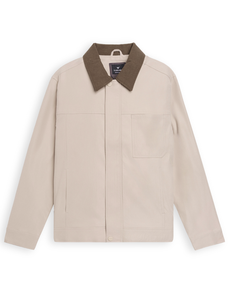  Áo khoác khaki 2 lớp túi ốp cúc rập logo GWCJ501 