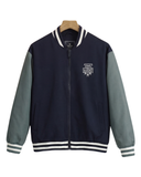  Áo khoác nỉ can phối cổ bomber thêu logo ngực GWCS501 