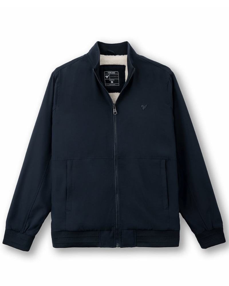  Áo khoác gió 2 lớp lót lông cổ cao basic EWCU001 