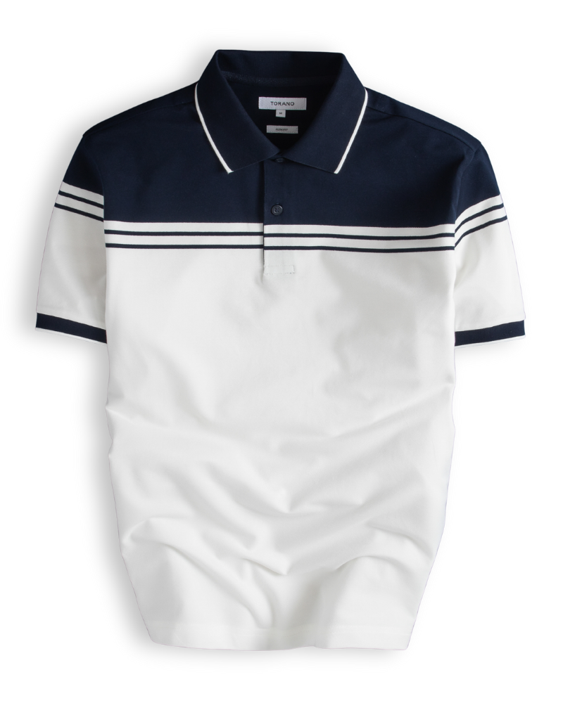  Áo polo kẻ phối màu GSTP653 