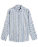  Sơ mi dài tay kẻ dọc premium thêu chữ ký ở nẹp cúc GATB524 