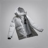  Áo khoác phao 3 lớp chần bông mũ liền GWCF303 