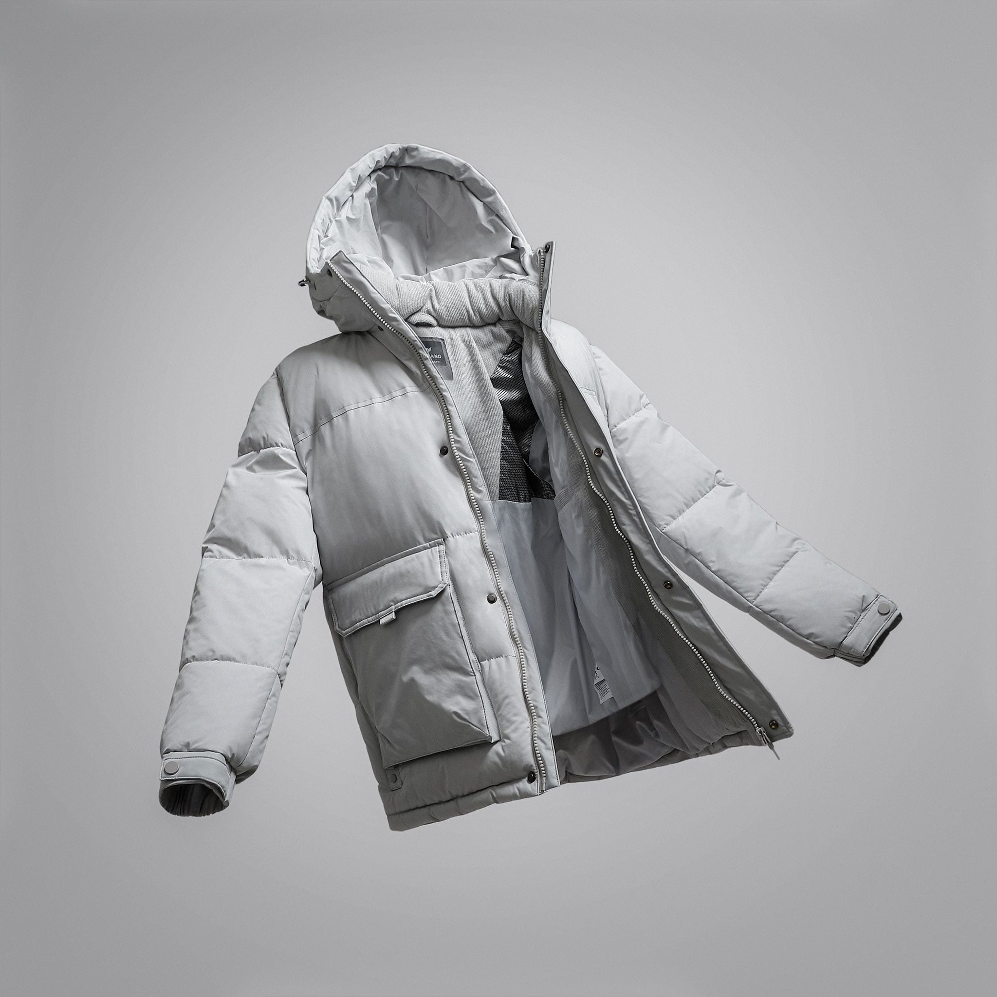  Áo khoác phao 3 lớp chần bông mũ liền GWCF303 