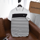  Áo polo kẻ ngang in logo ngực GSTP041 
