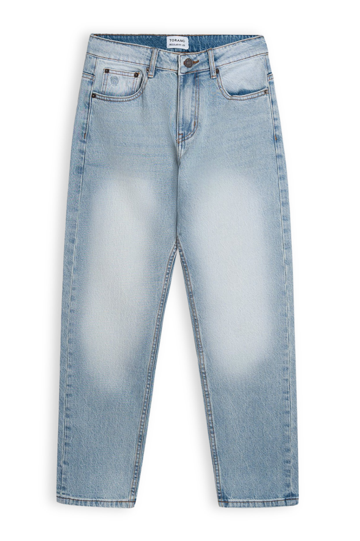  Quần Jeans basic regularfit thêu logo GABJ902 