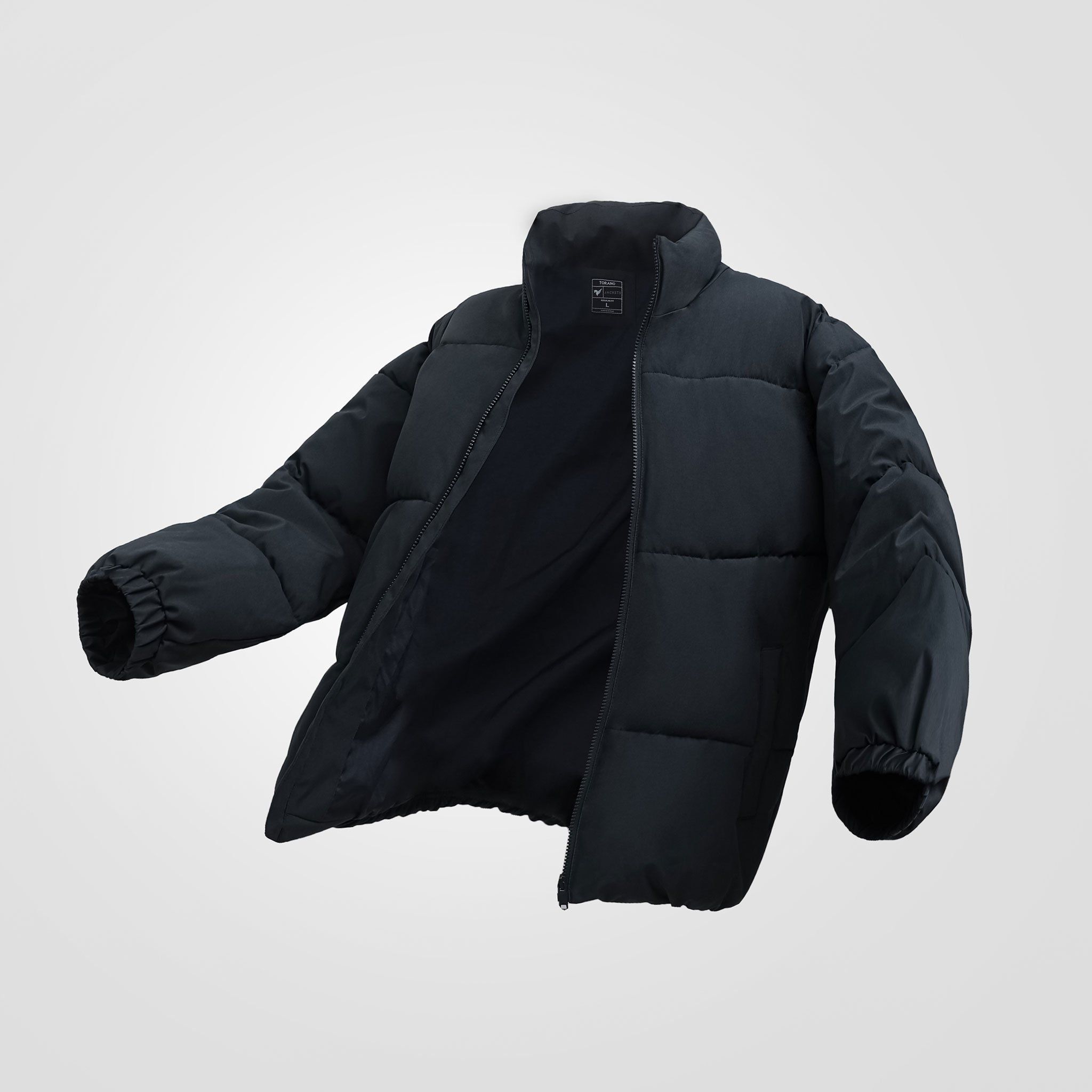  Áo khoác phao 3 lớp lót bông cổ cao regularfit trơn GWCF004 