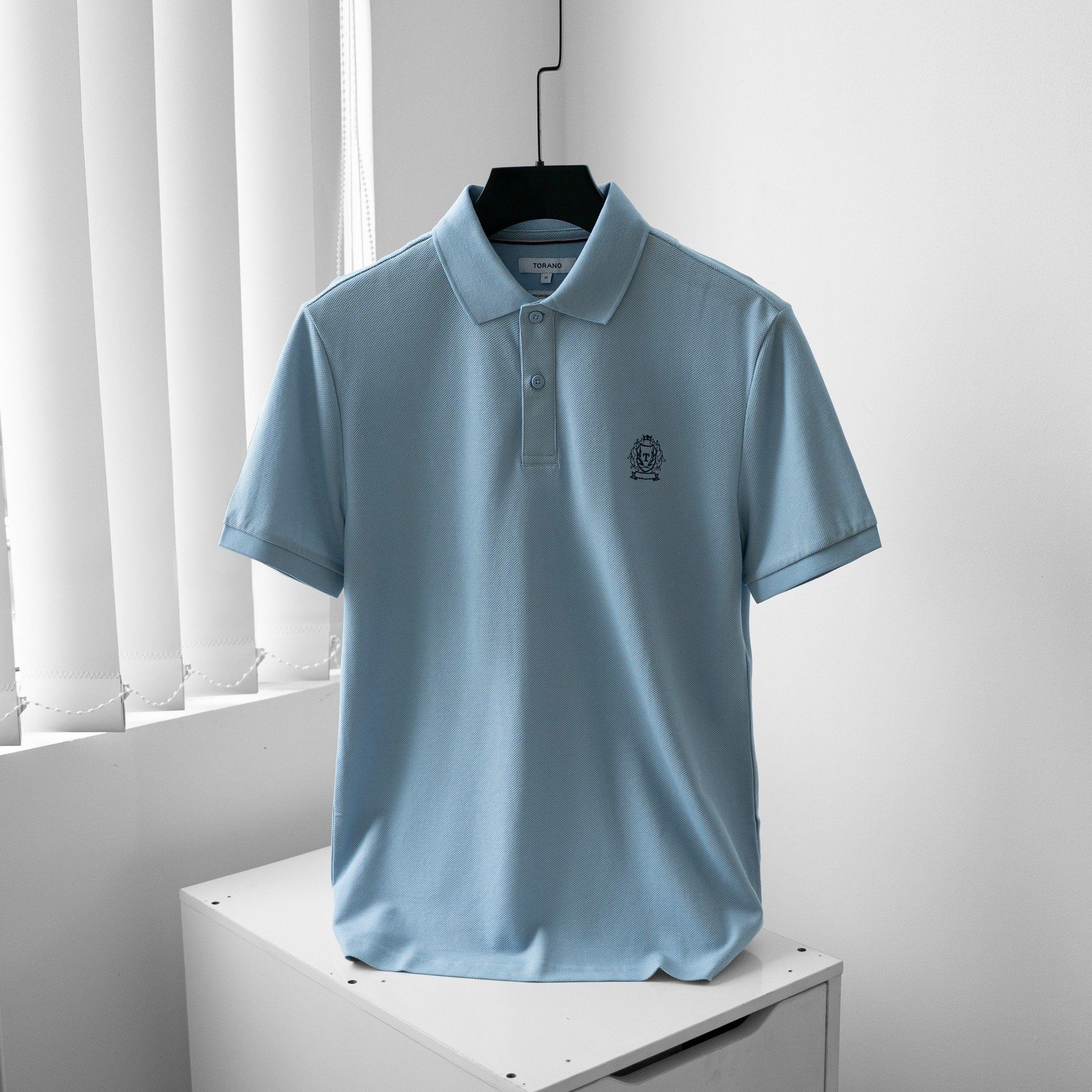  Áo polo trơn thêu logo ngực GSTP601 