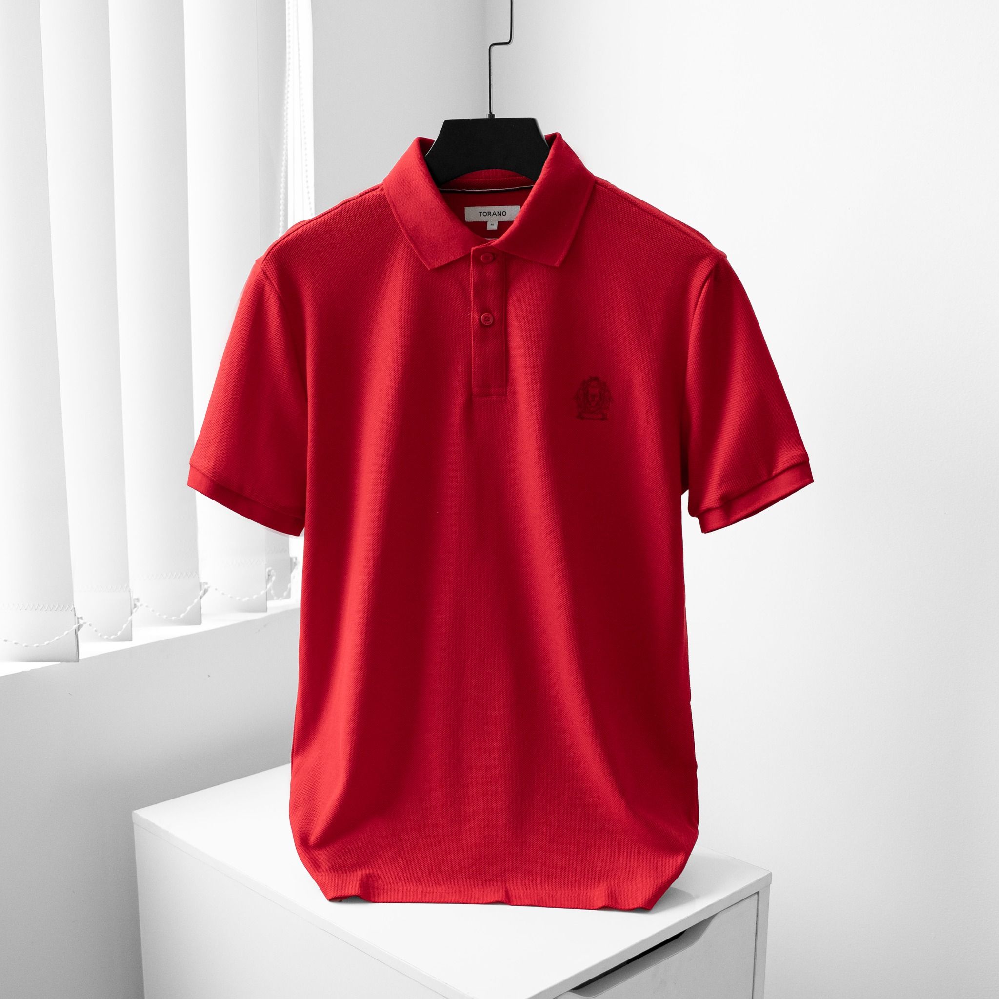  Áo polo trơn thêu logo ngực GSTP601 