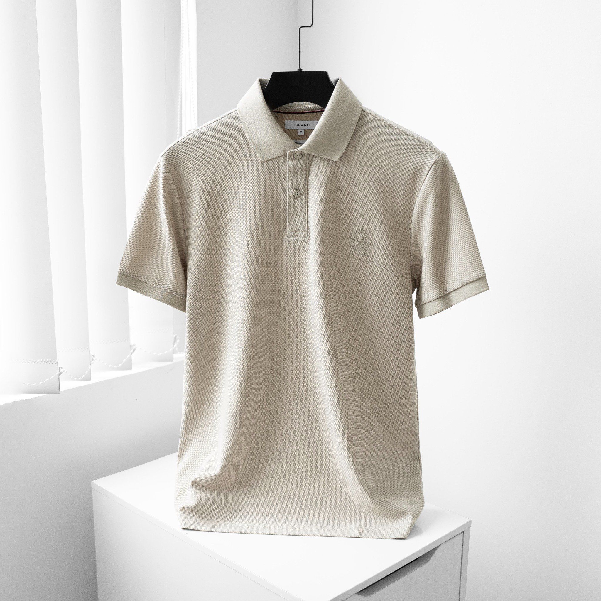  Áo polo trơn thêu logo ngực GSTP601 