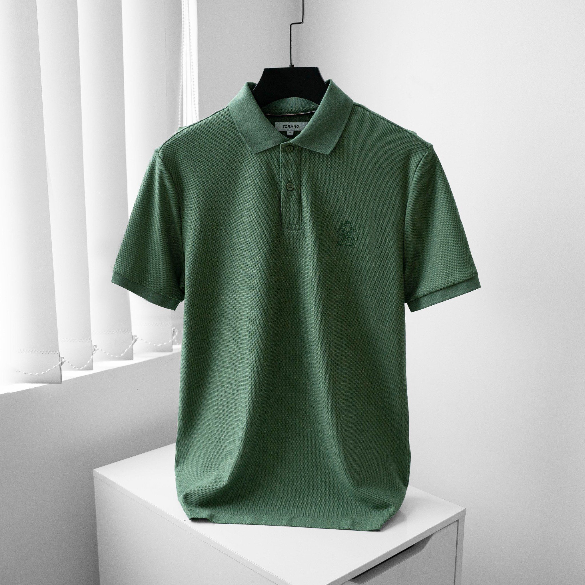 Áo polo trơn thêu logo ngực GSTP601 