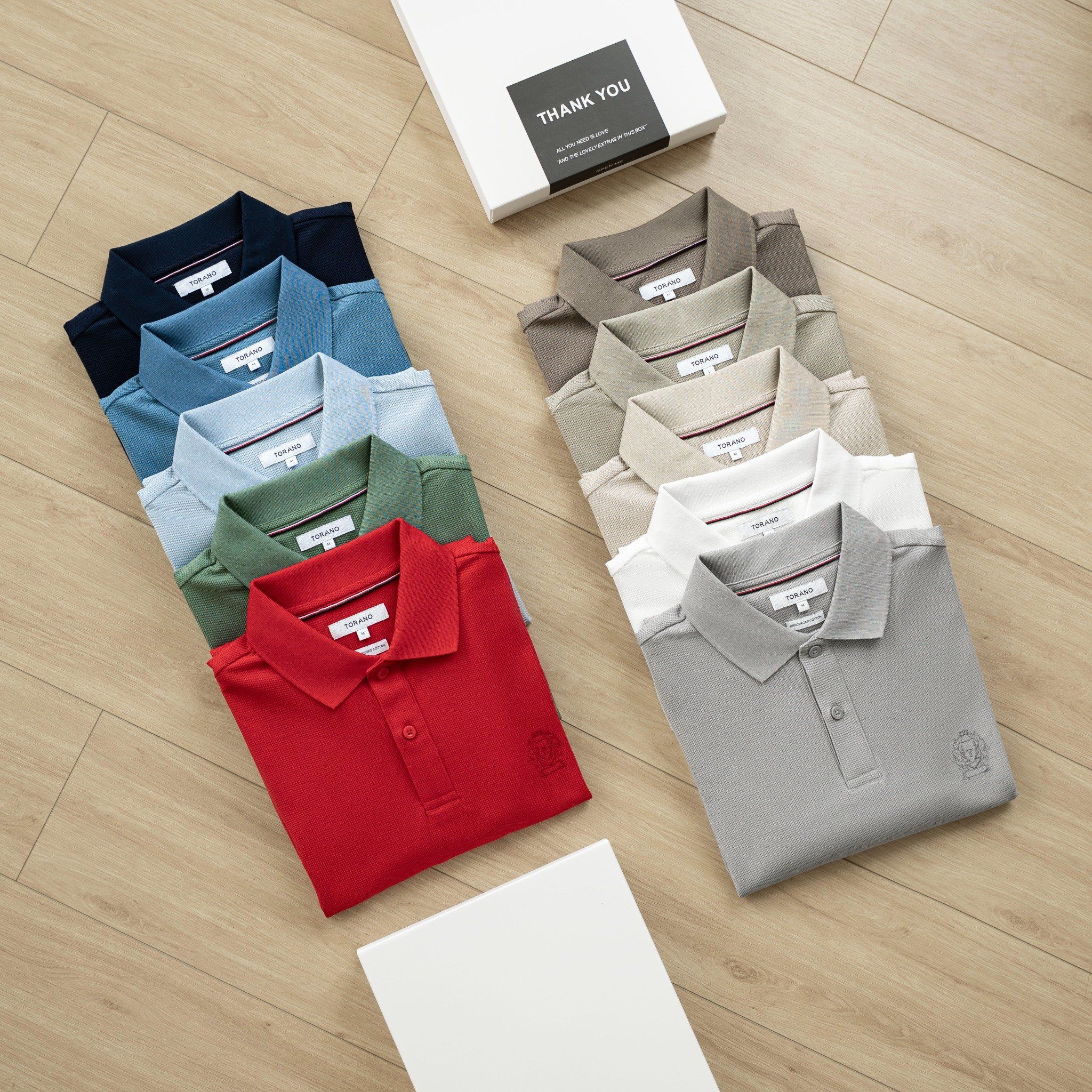  Áo polo trơn thêu logo ngực GSTP601 