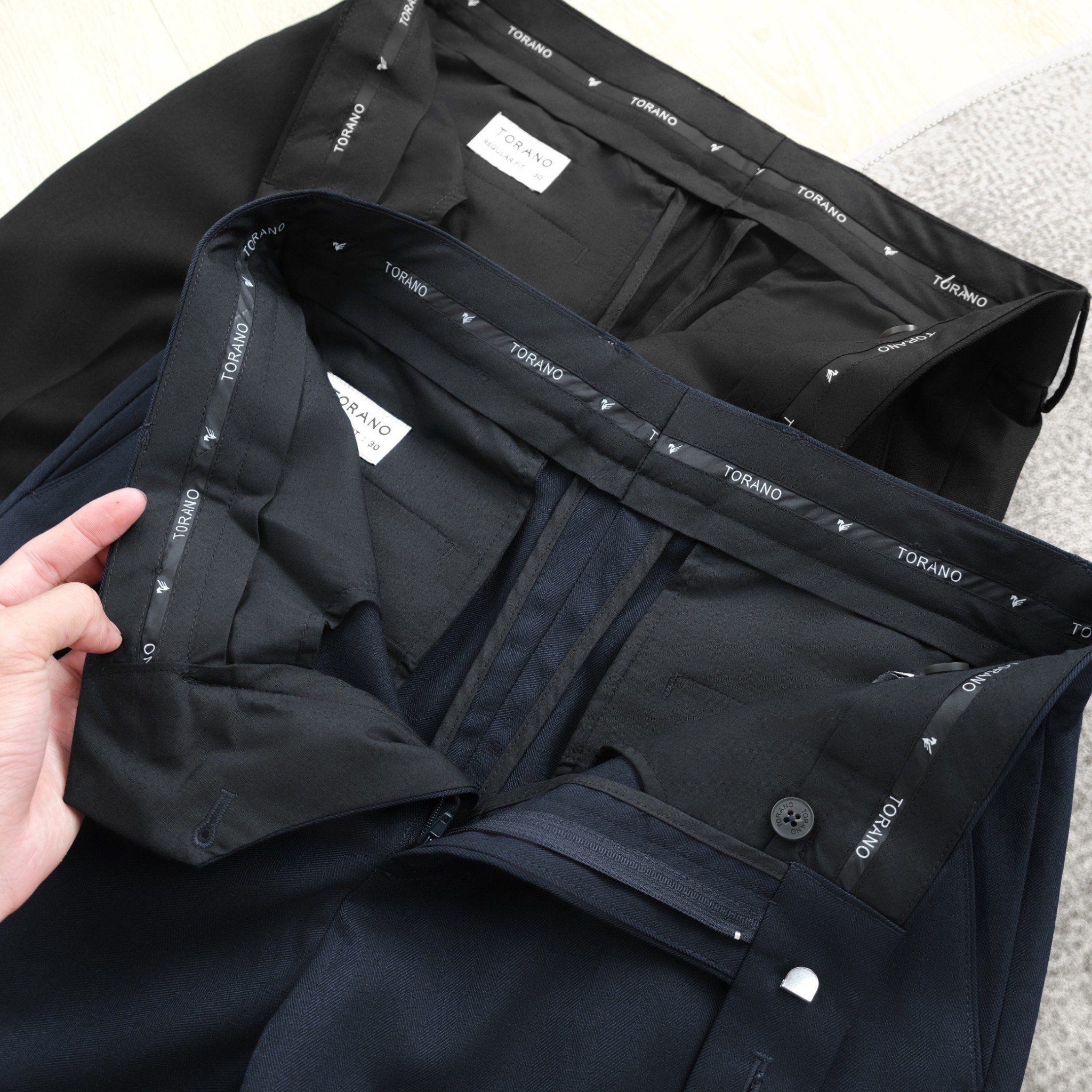  Quần âu regular cạp lót in logo GABT003 