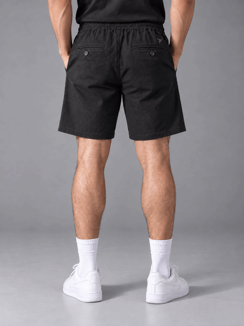 Quần short nam đũi cạp chun Organic Linen FSBI001 — ảnh phẳng