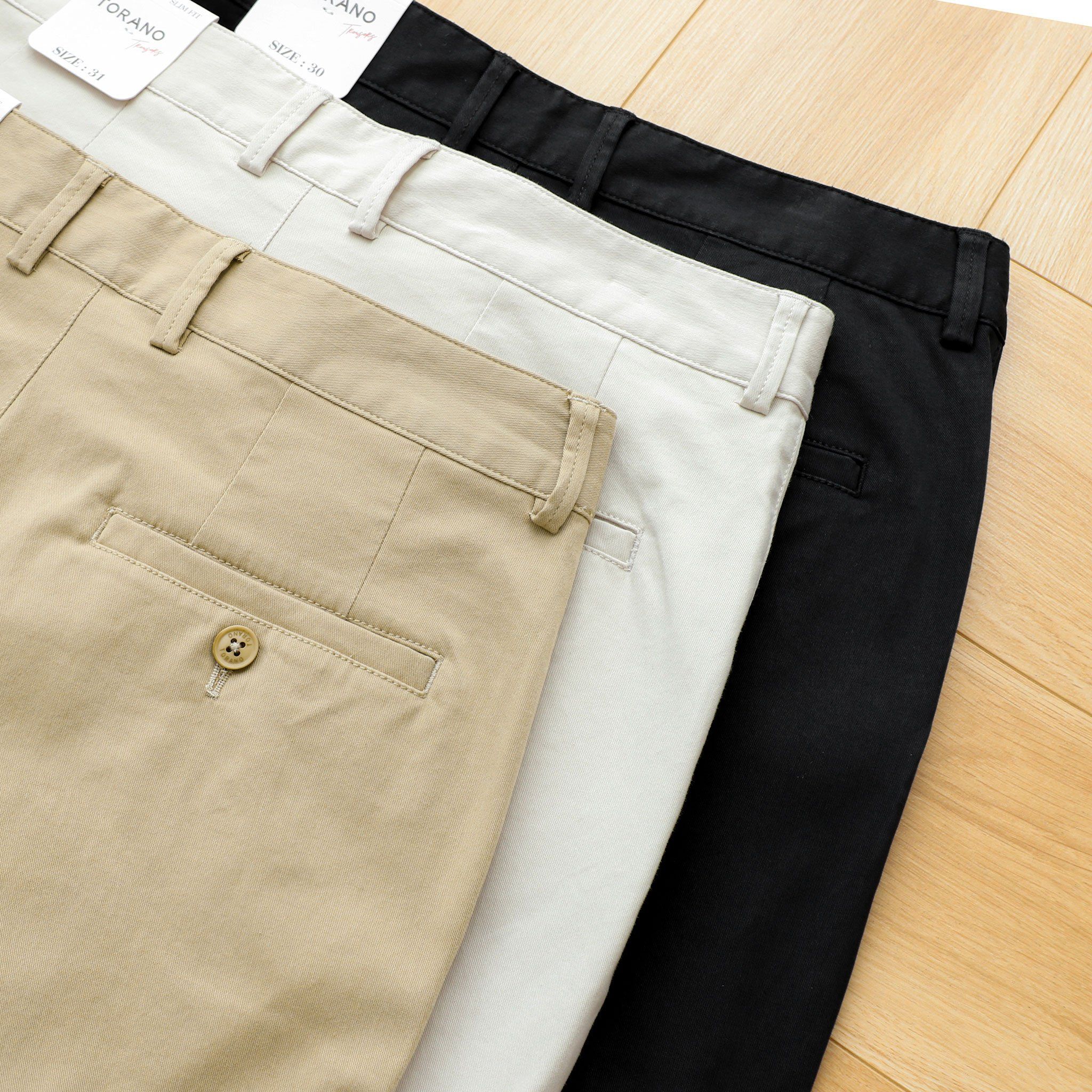  Quần kaki dài túi chéo basic slimfit GABK501 