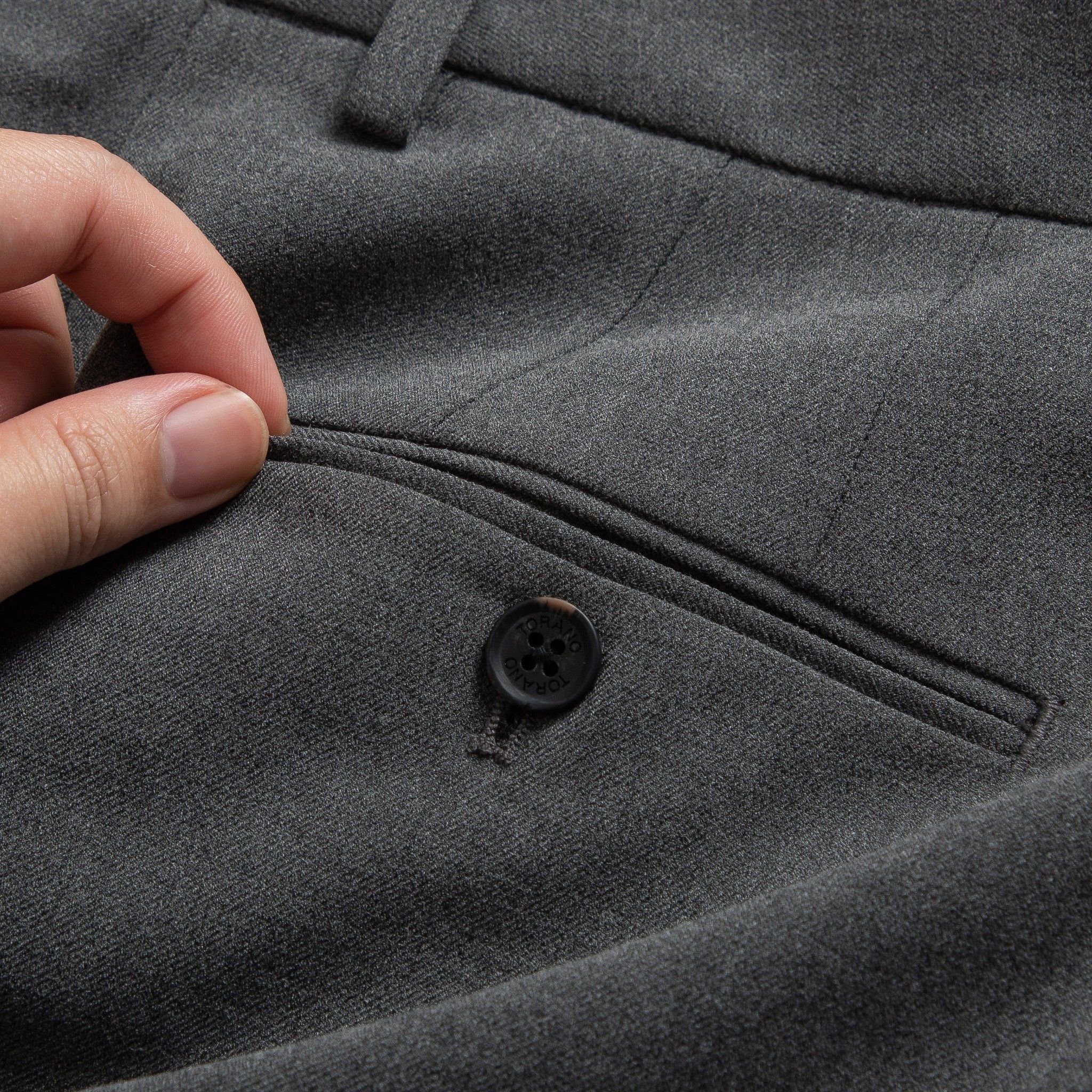  Quần âu slimfit trơn cạp lót in logo GABT002 