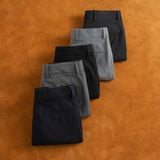  Quần âu slimfit trơn cạp lót in logo GABT002 