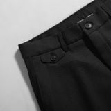  Quần âu slimfit trơn cạp trơn thêu logo GABT501 