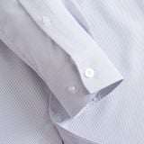  Sơ mi dài tay kẻ dọc, thêu logo ở nẹp cúc GATB006 