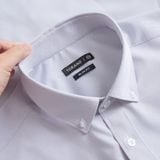  Sơ mi dài tay kẻ dọc, thêu logo ở nẹp cúc GATB006 