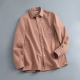  Sơ mi dài tay khaki relaxedfit thêu logo túi ốp 2.GATB303 