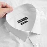  Sơ mi ngắn tay trơn, thêu logo ở nẹp cúc GSTB020 