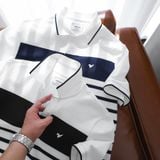  Áo polo kẻ ngang in logo ngực GSTP041 