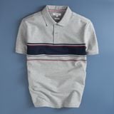  Áo polo kẻ bo tay phối màu GSTP042 