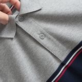  Áo polo kẻ bo tay phối màu GSTP042 