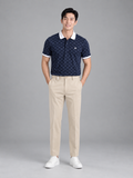 Áo polo nam monogram in tràn Pique Cotton GSTP051 - ảnh 2