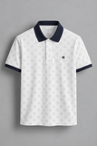 Áo polo nam monogram in tràn Pique Cotton GSTP051 - ảnh 17