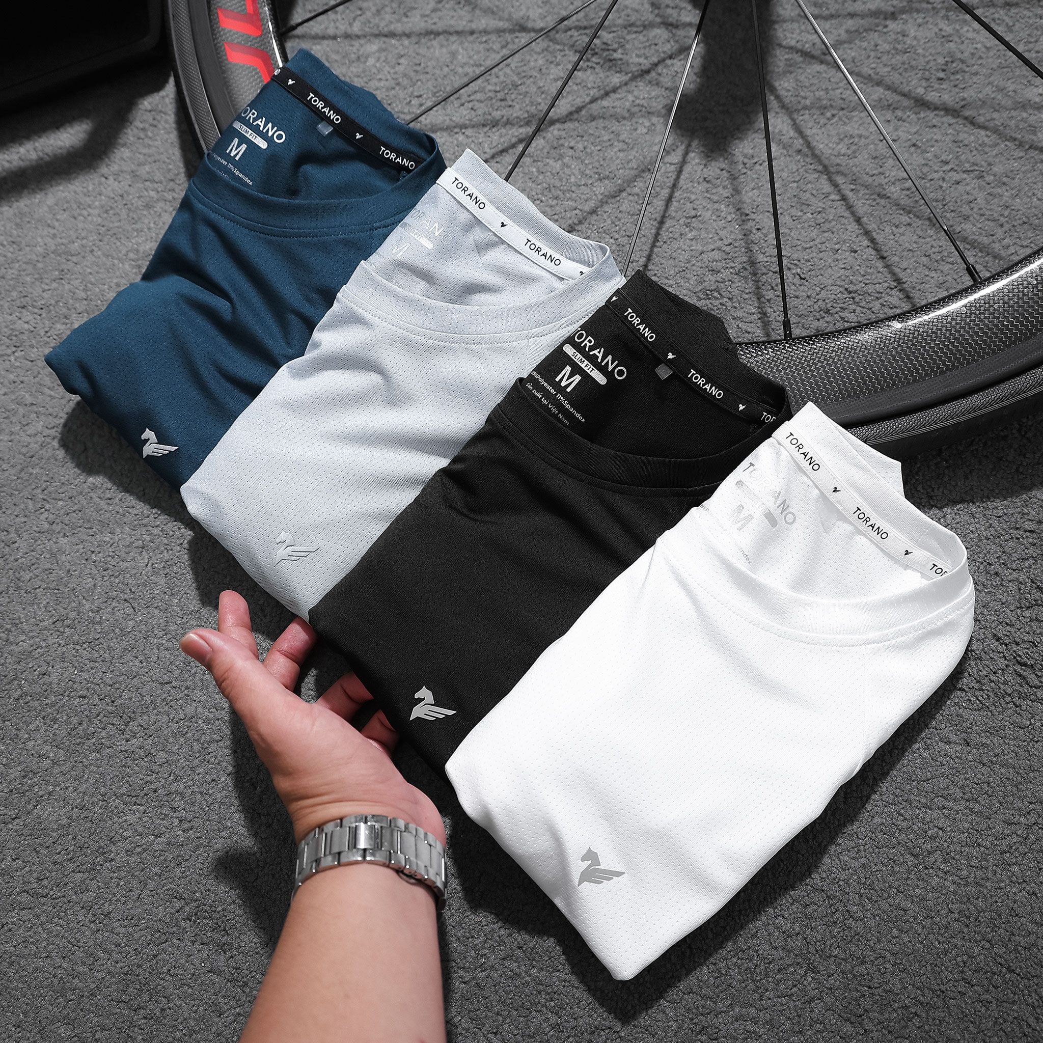  Áo T shirt trơn in thể thao GSTS017 