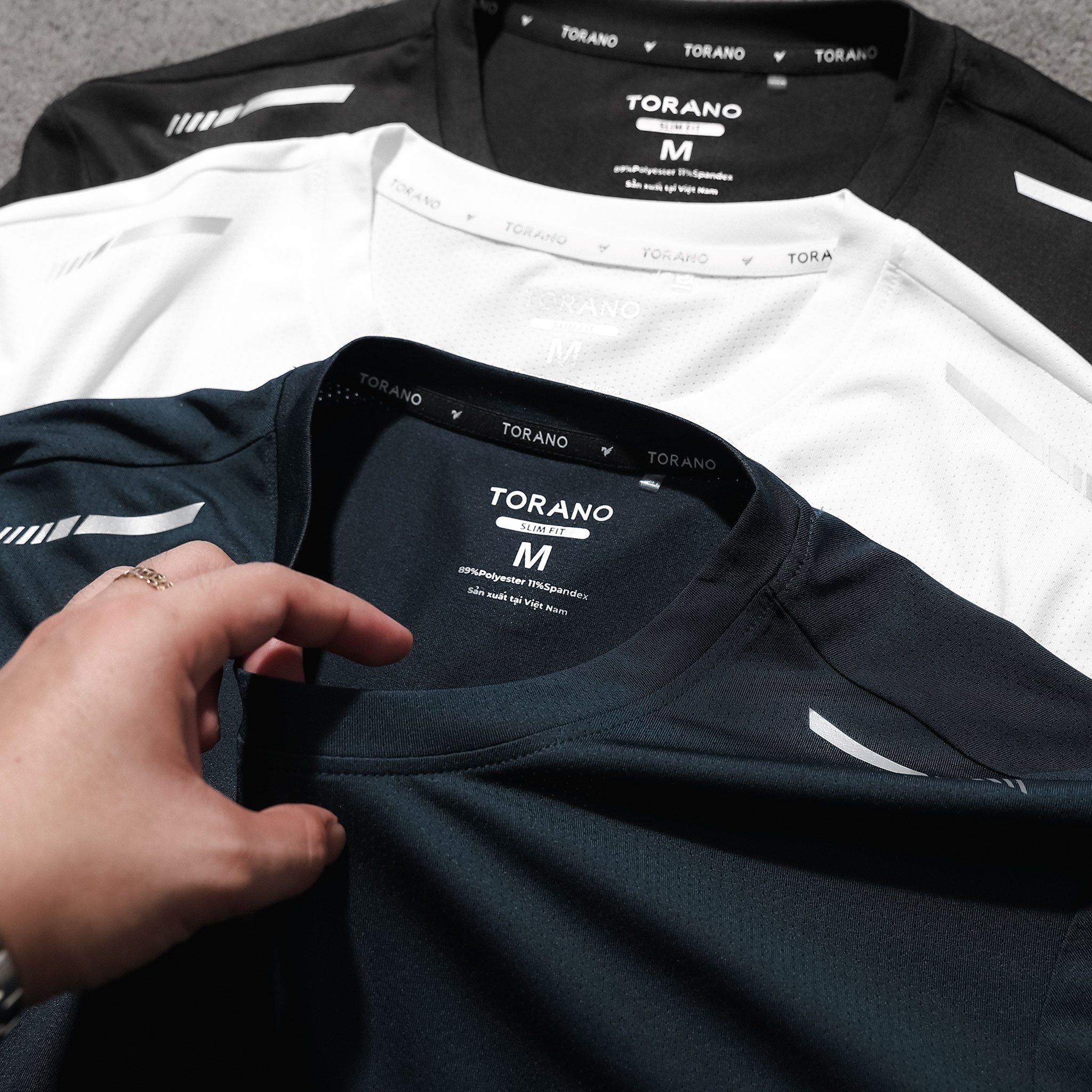  Áo T shirt trơn in thể thao GSTS018 