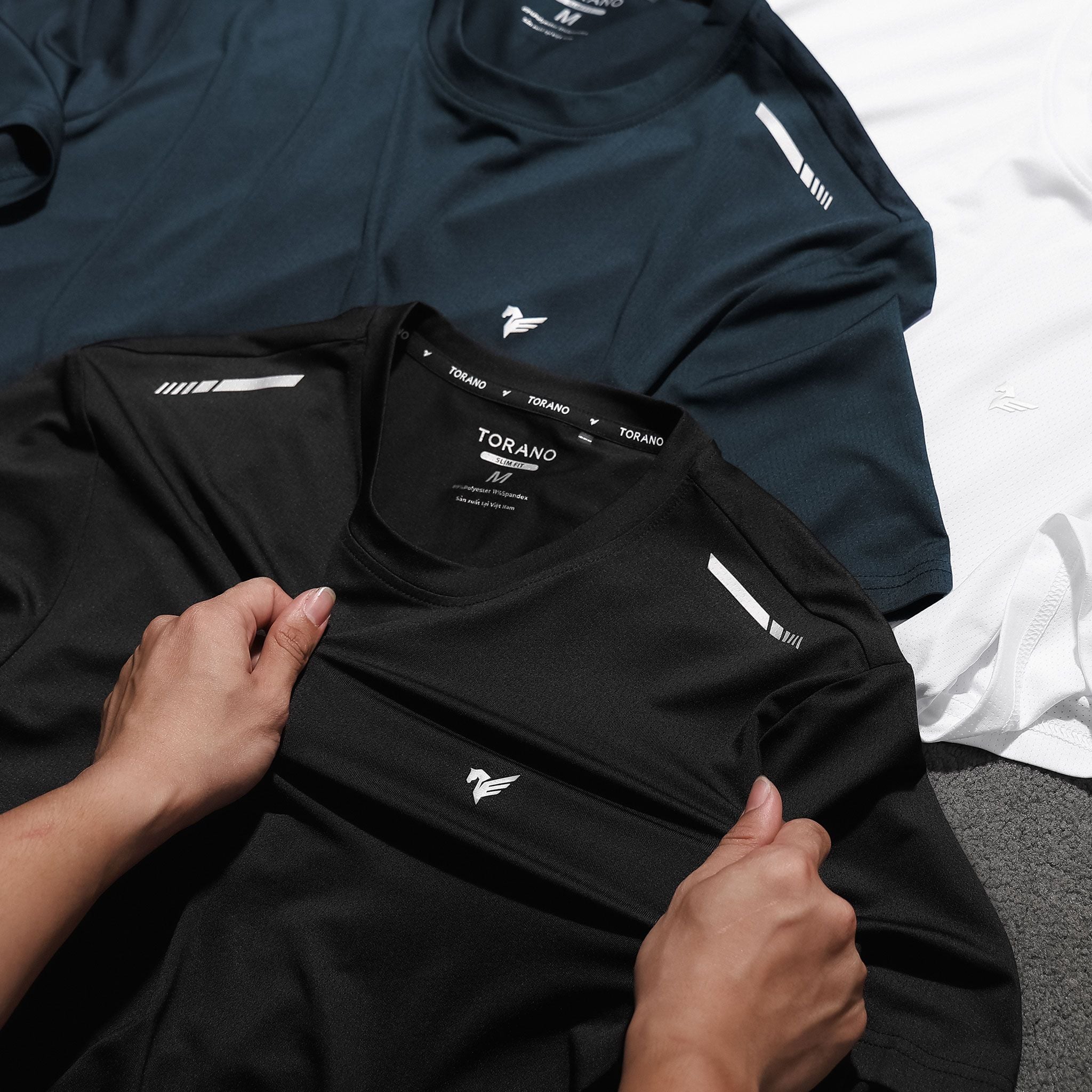  Áo T shirt trơn in thể thao GSTS018 