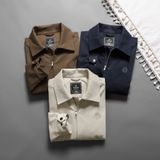  Áo khoác khaki 2 lớp túi ốp thêu logo ngực GWCJ502 