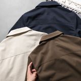  Áo khoác khaki 2 lớp túi ốp thêu logo ngực GWCJ502 