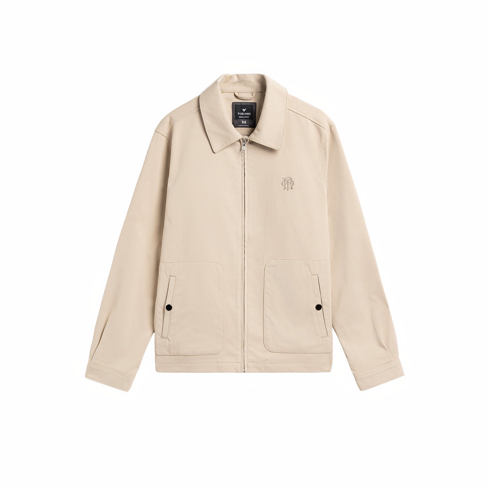  Áo khoác khaki 2 lớp túi ốp thêu logo ngực GWCJ502 