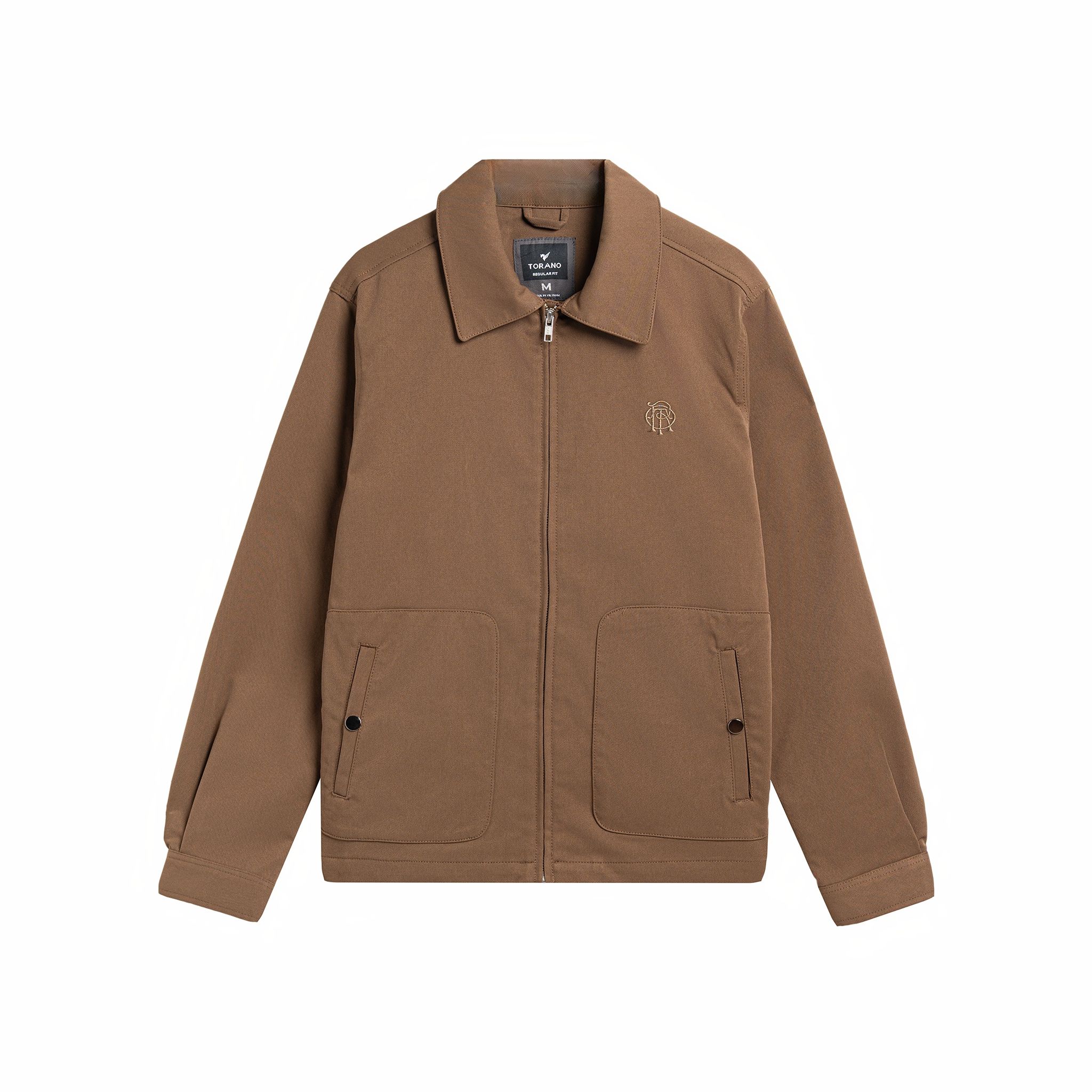  Áo khoác khaki 2 lớp túi ốp thêu logo ngực GWCJ502 