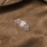  Áo khoác da lộn basic cổ bẻ lót lông GWCL902 