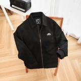  Áo khoác da lộn basic cổ bẻ lót lông GWCL902 