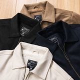  Áo khoác da lộn basic cổ bẻ lót lông GWCL902 