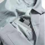  Áo khoác nỉ bộ trơn cổ bẻ thêu logo ở tay áo GWCS821 - GWBS821 